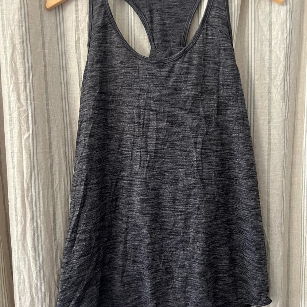 lululemon athletica Charcoal Racerback Tank Top